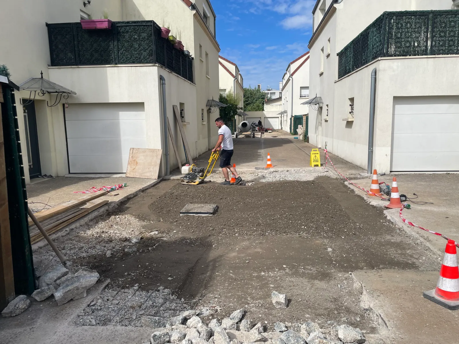 Réfection de voirie et mise en œuvre d'enrobé en Essonne
