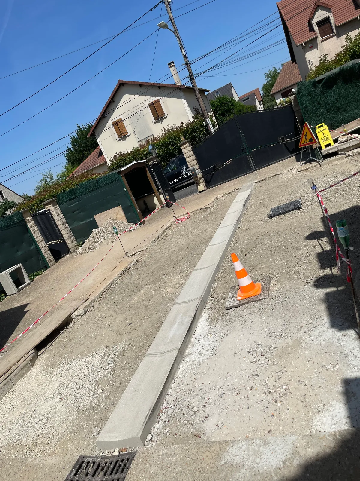 Chantier de viabilisation et création d'accès en Essonne
